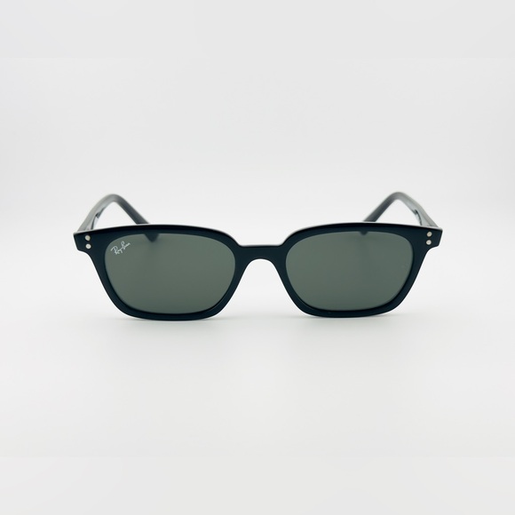Ray-Ban Zaya Bio Based Sunglasses RB4456F Polished Black Frame Dark Grey Lenses - Picture 4 of 14